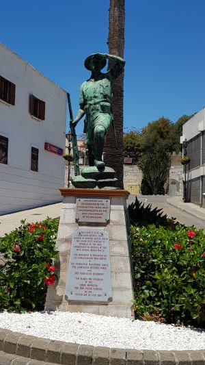 v spomin branilcem v 2. sv vojni. in memory of the defenders in WWII, Gibraltar