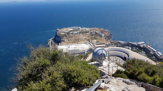 pogled z devil's gap battery, Gibraltar