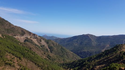 hribovje med Rondo proti Malago, mountains between Ronda and Malaga